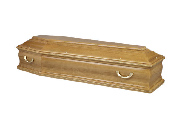 Pompes funèbres LOIC Photo détourée du Cercueil Marly Demi-teinte Satinée